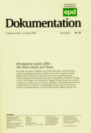 Olympischen Spiele 2008 – Die Welt schaut auf China