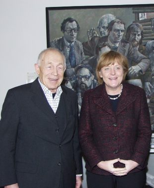 Tutzing in der Evangelischen Akademie-Frühjahrstagung des Politischen Clubs Thema "Mit der Religion an die Macht?". 
Dr.Heiner Geißler,Bundesminister a.D. und Leiter des Politischen Clubs-Angela Merkel, Bundesvorsitzende der CDU