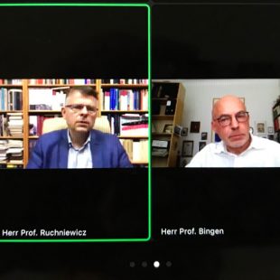 Dieter Bingen und Krysztow Ruchniewicz, Diskussionspartner von Wolfgang Thierse in der Online-Veranstaltung „Polen: Opfer – Nachbar – schwieriger Freund“