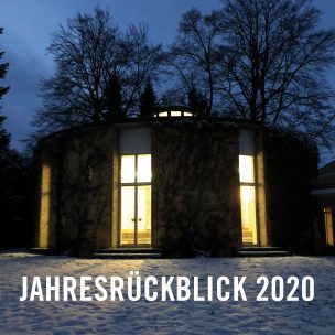 Evangelische Akademie Tutzing: Jahresrückblick auf 2020. Im Bild: Die beleuchtete Rotunde am Abend. (ma/eat archiv)