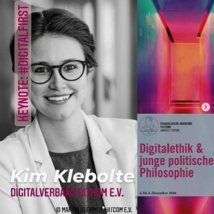 Online-Tagung Digitalethik, Kim Klimbolte Foto: Martin Klemmer