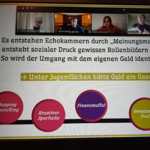 Hat Geld ein Geschlecht? Screenshot aus der Online-Tagung vom 26.-28.2.2021