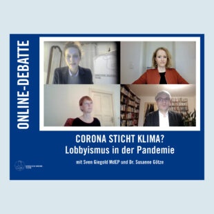 Corona sticht Klima? Online-Debatte am 12.3.2021