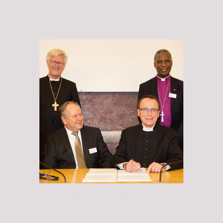 Heinrich Bedford Strohm, Thabo Makgoba, Renier Koegelenberg, Udo Hahn