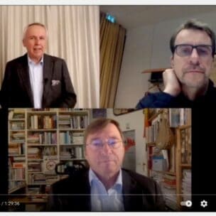 Udo Hahn, Thomas Ruttig, Dietrich Krauß in der Online-Debatte zur ZDF-"Anstalt" vom Oktober 2021