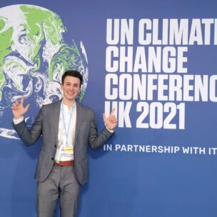 Joshua Steib, UN-Jugenddelegierter auf dem Klimagipfel in Glasgow 2021 (Foto: privat)