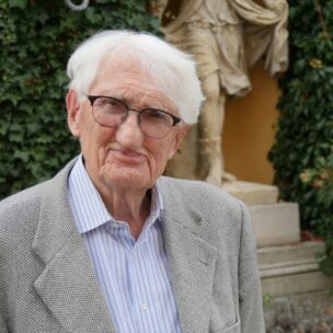 Jürgen Habermas im Oktober 2021 in der Evangelischen Akademie Tutzing (Foto: dgr/eat archiv)