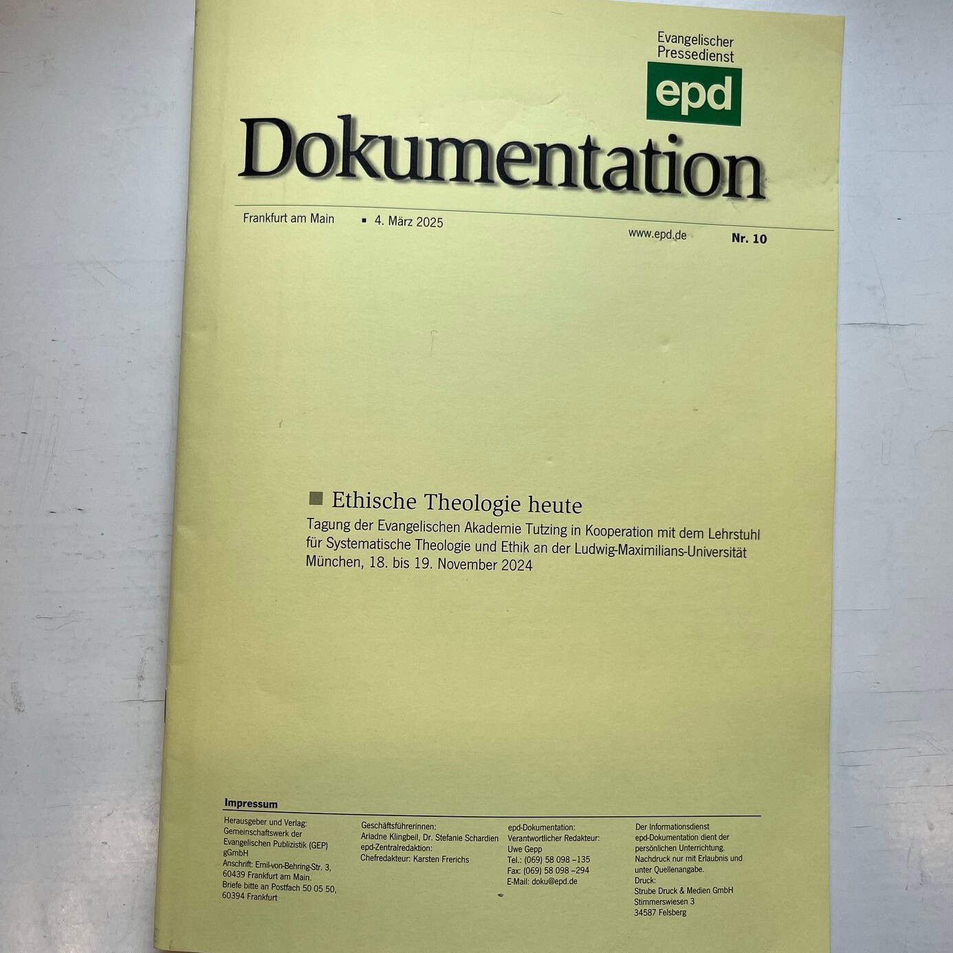 Ethische Theologie heute