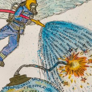 Der Engel, der den Brand löscht