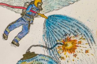 Der Engel, der den Brand löscht