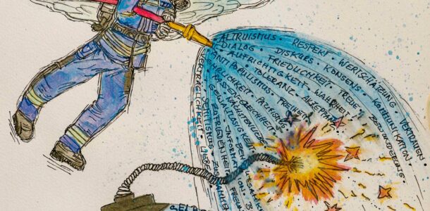 Der Engel, der den Brand löscht